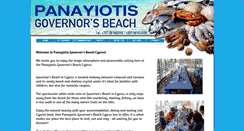 Desktop Screenshot of panayiotisgovernorsbeach.com