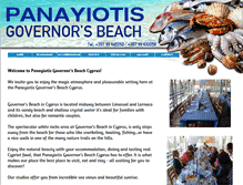 Tablet Screenshot of panayiotisgovernorsbeach.com